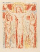 James Ensor Christ Crucified with Two Thieves oil